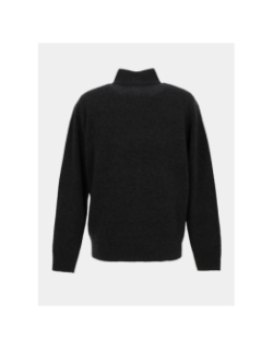 Pull col zippé en laine federup anthracite homme - Benson & Cherry