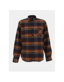 Chemise à carreaux lazaka marron homme - Benson & Cherry