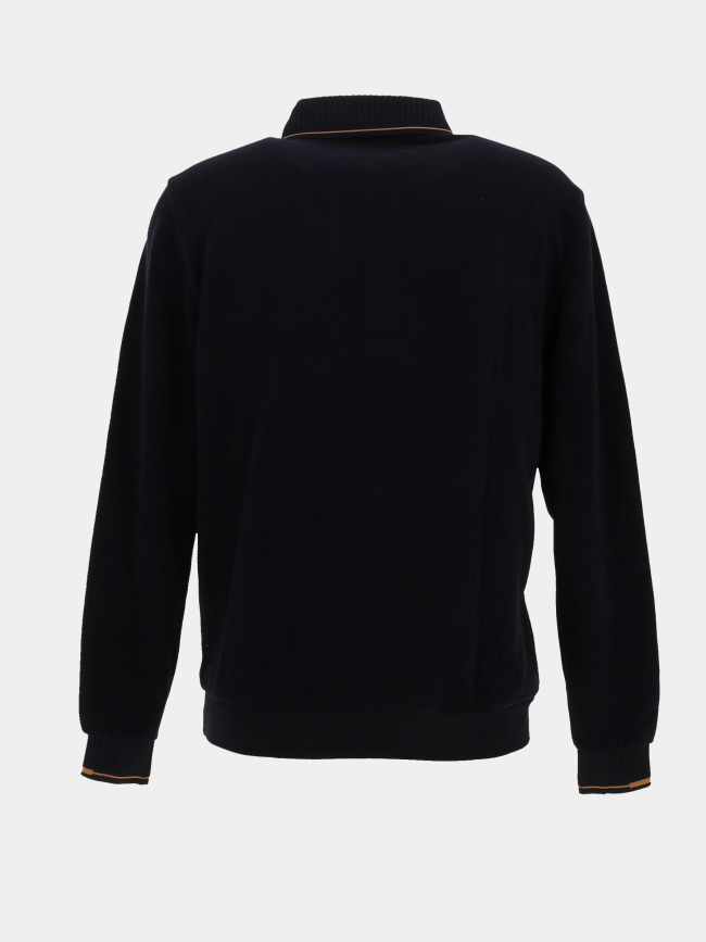 Pull à col polo magic bleu nuit homme - Benson & Cherry