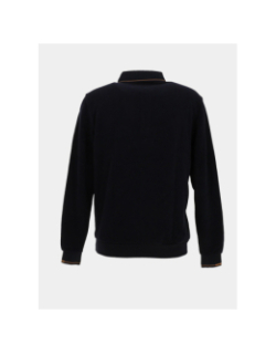 Pull à col polo magic bleu nuit homme - Benson & Cherry
