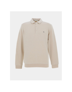 Sweat col polo miami beige homme - Benson & Cherry
