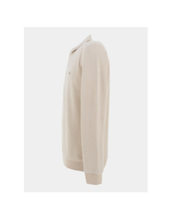 Sweat col polo miami beige homme - Benson & Cherry