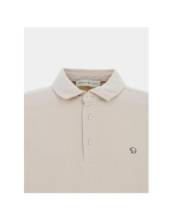 Sweat col polo miami beige homme - Benson & Cherry