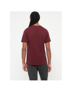 T-shirt nsw club à logo brodé doré bordeaux homme - Nike