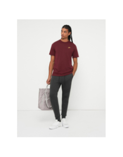 T-shirt nsw club à logo brodé doré bordeaux homme - Nike