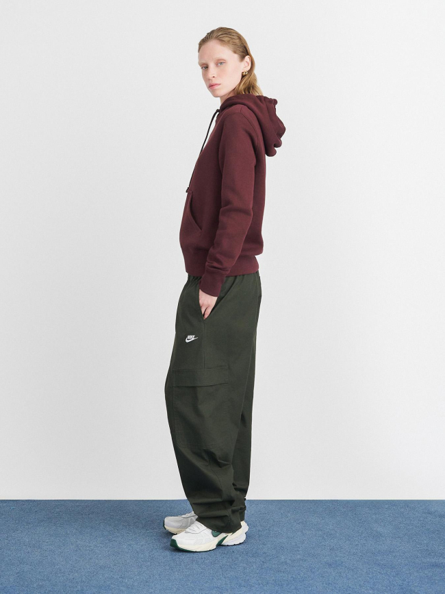 Sweat à capuche nsw phoenix fleece bordeaux femme - Nike