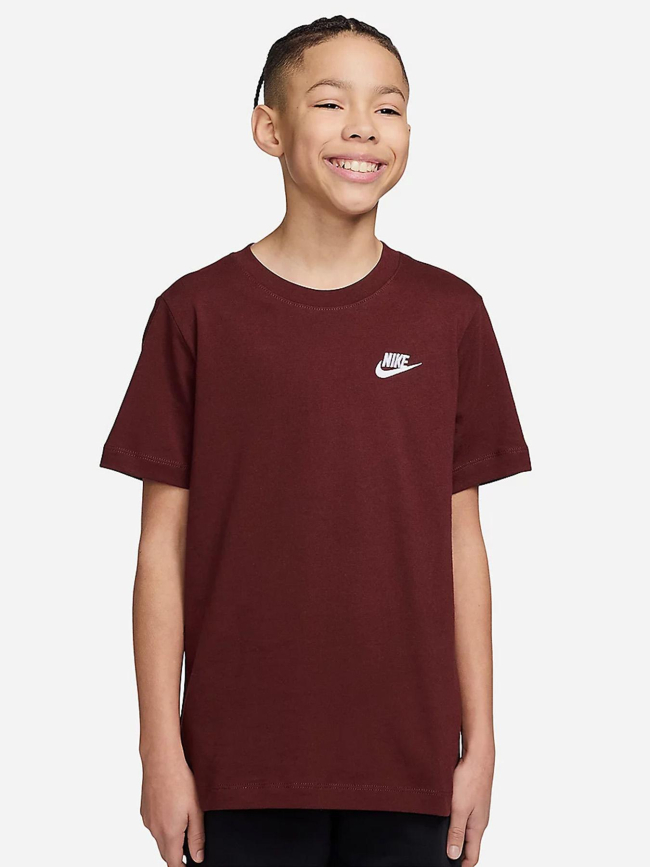 T-shirt à manches courtes emb futura bordeaux enfant - Nike