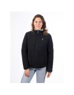 Veste réversible fausse fourrure carpy beige et noir femme - Aulp