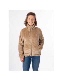 Veste polaire seconde couche virlo marron clair femme - Oxbow