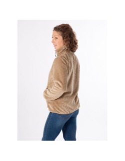 Veste polaire seconde couche virlo marron clair femme - Oxbow