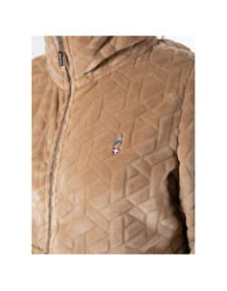 Veste polaire seconde couche virlo marron clair femme - Oxbow