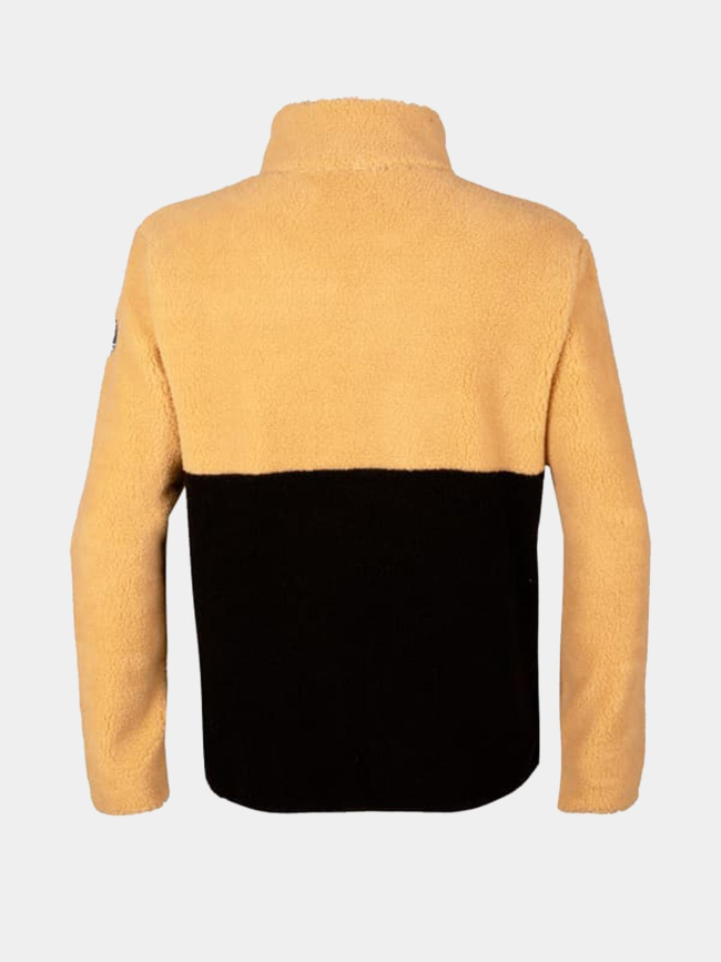 Veste polaire sherpa seconde couche beige et noir homme - Aulp