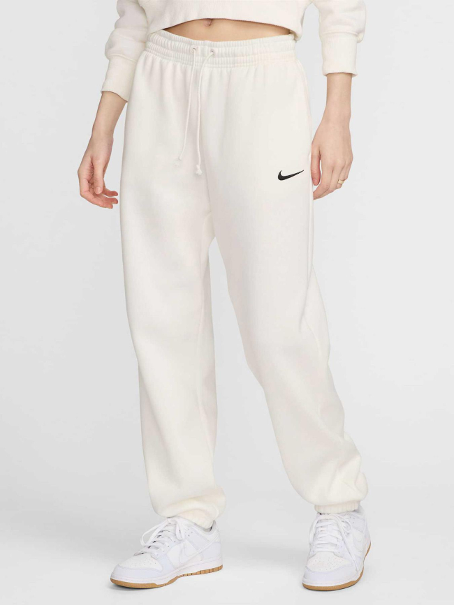 Pantalon jogging oversize nws phoenix fleece écru femme - Nike
