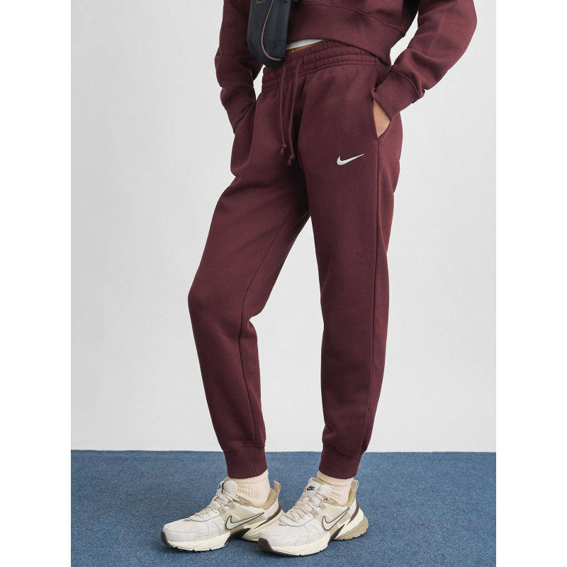 Pantalon jogging phoenix fleece bordeaux femme - Nike