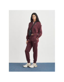 Pantalon jogging phoenix fleece bordeaux femme - Nike