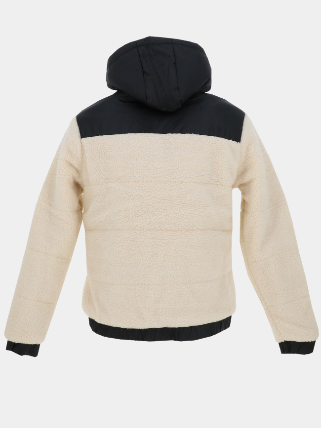 Veste bi-matière sherpa neo team blanc et noir homme - Polo Team