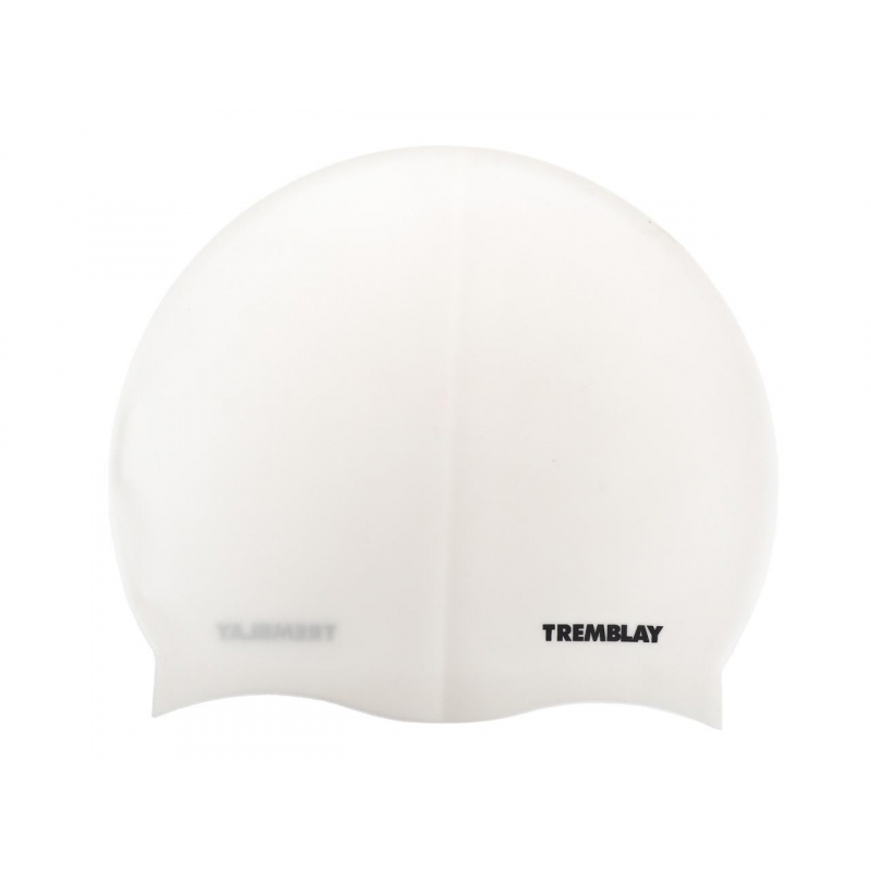 Bonnet de bain natation uni blanc - Tremblay