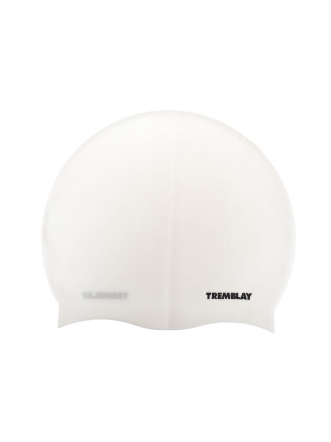 Bonnet de bain natation uni blanc - Tremblay