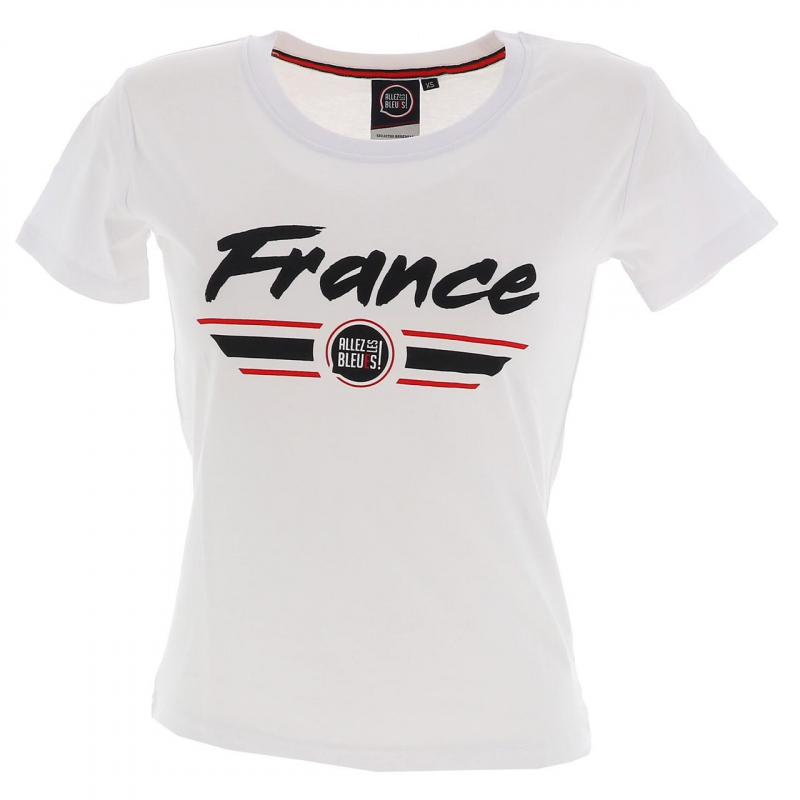 T-shirt allez les bleus blanc femme - Allez Les Bleus