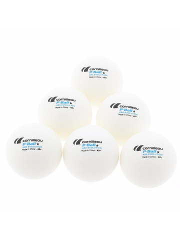 Pack 6 balles de tennis de table blanc - Cornilleau