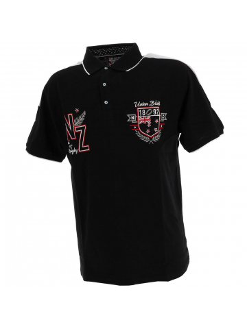 Polo de rugby new zealand noir homme - Union Black