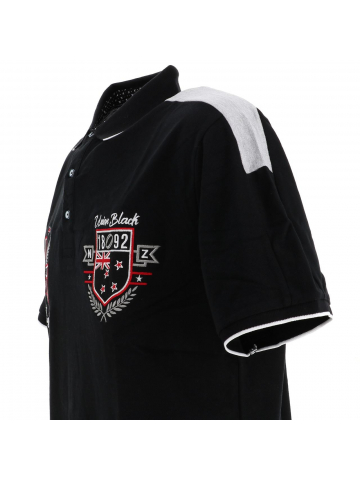 Polo de rugby new zealand noir homme - Union Black