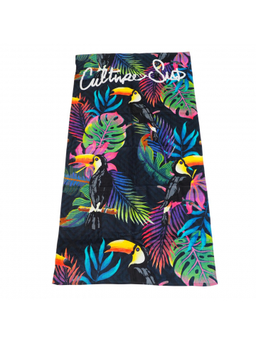 Serviette de plage jorge feuillage multicolore - Culture Sud