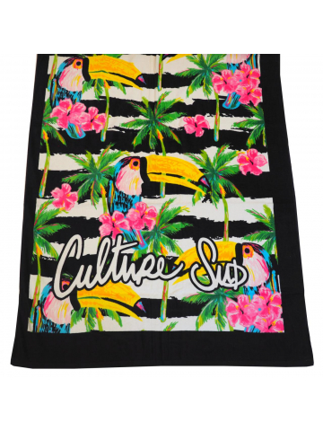 Serviette de plage floral kirby multicolore - Culture Sud