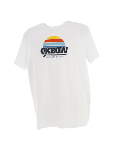 T-shirt tekso vintage blanc homme - Oxbow
