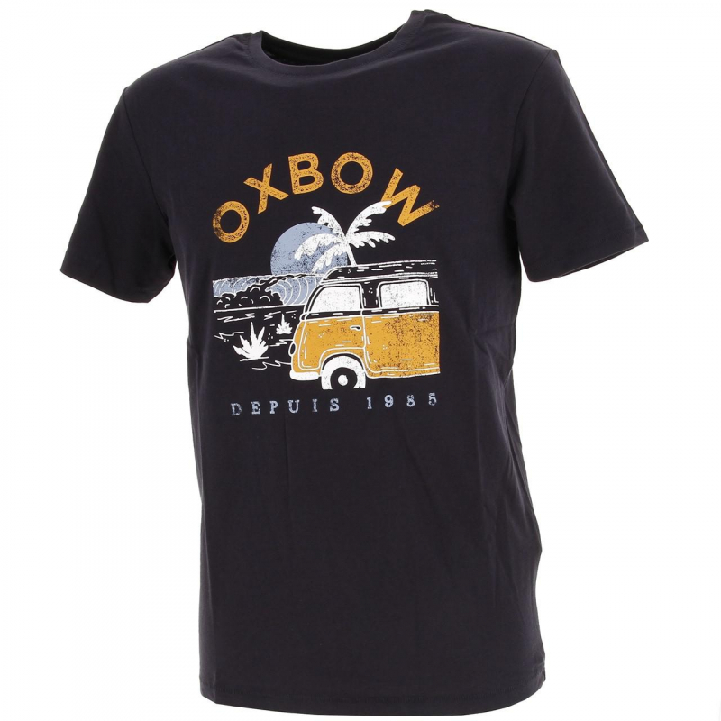 T-shirt tepask van bleu marine homme - Oxbow