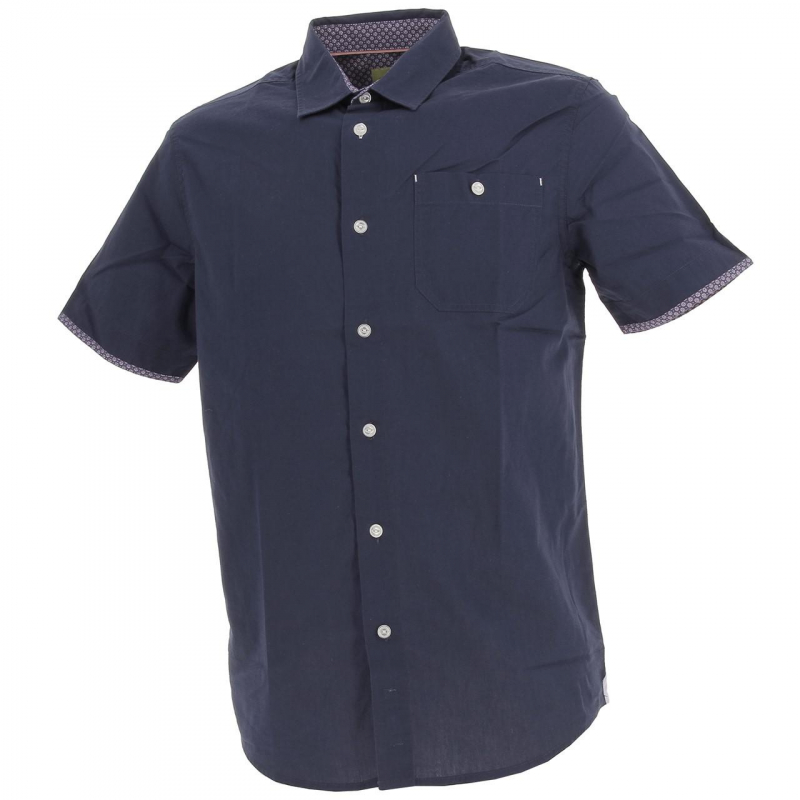 Chemise manches courtes carlow bleu marine homme - Oxbow