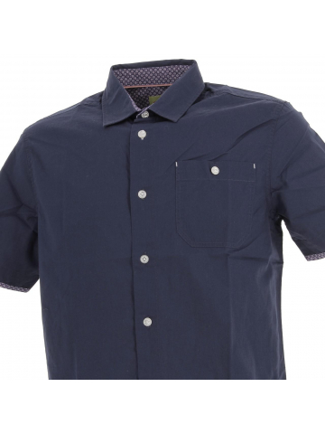Chemise manches courtes carlow bleu marine homme - Oxbow