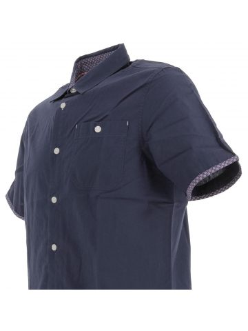 Chemise manches courtes carlow bleu marine homme - Oxbow