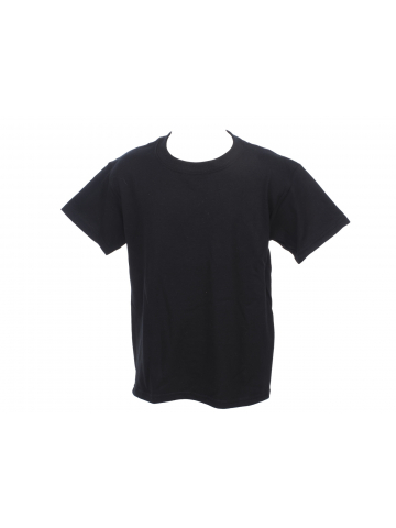 T-shirt basic uni heavy noir enfant - Gildan