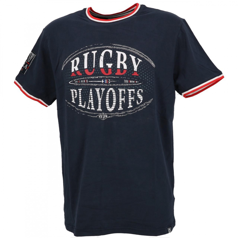 T-shirt rugby playoffs bleu marine homme - Union Black