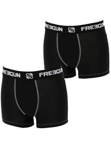 Pack 2 boxers perm noir homme - Freegun