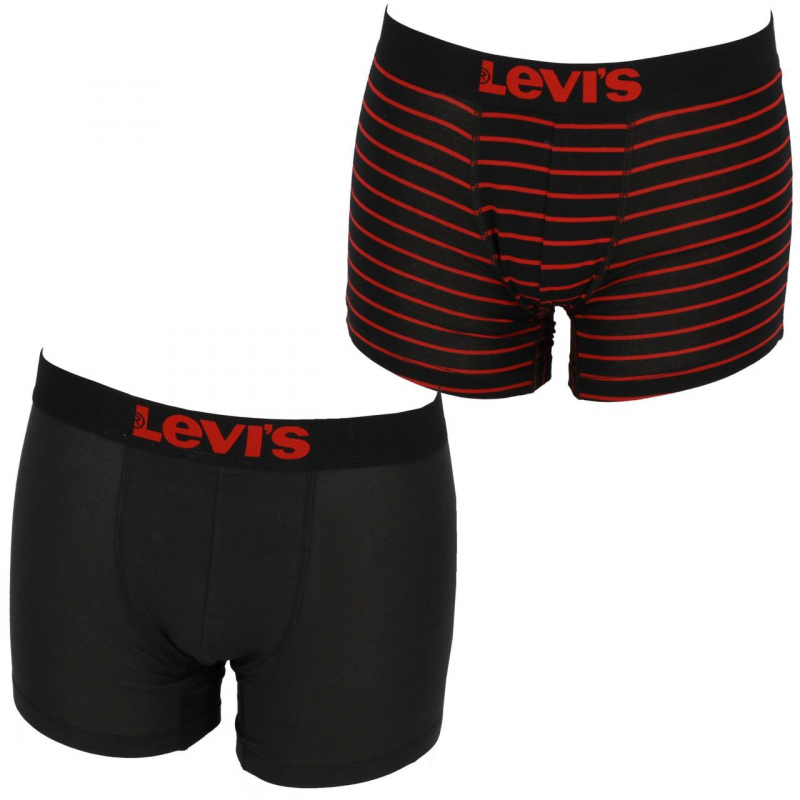 Pack 2 boxers vintage stripe noir  homme - Levi's