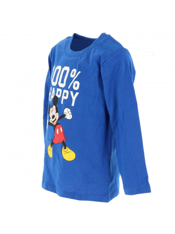 T-shirt manches longues mickey bleu garçon - Disney