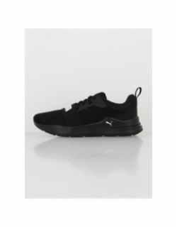 Chaussures running wired noir enfant - Puma