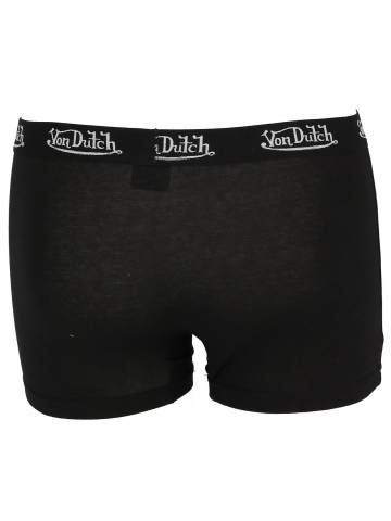 Pack 2 boxers uni noir homme - Von Dutch