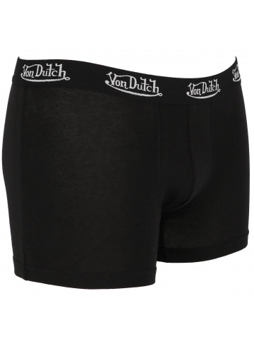 Pack 2 boxers uni noir homme - Von Dutch