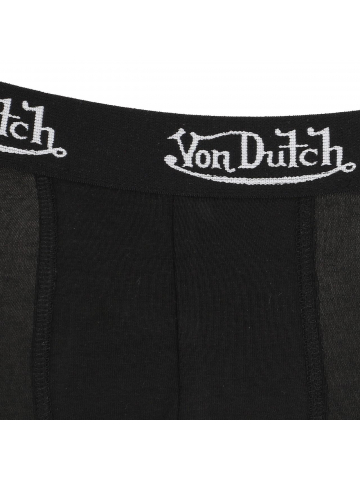 Pack 2 boxers uni noir homme - Von Dutch