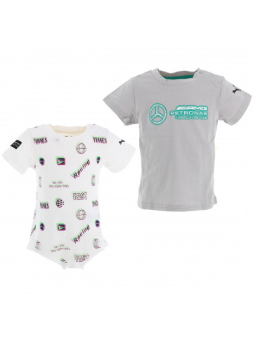 Set body + t-shirt motorsport formula one gris bébé - Puma