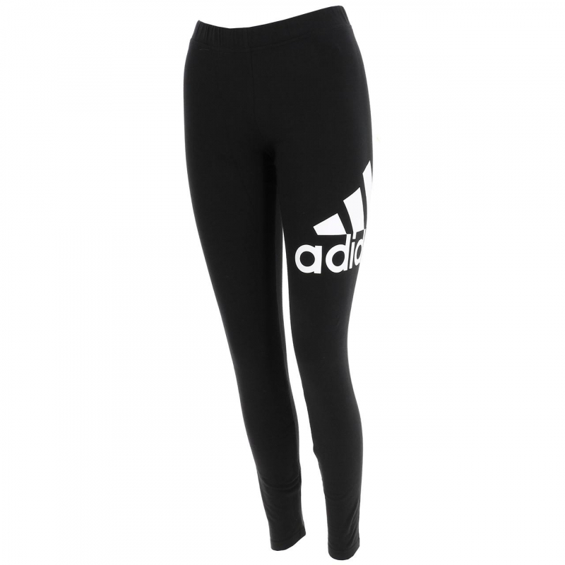 Legging big logo blanc noir fille - Adidas