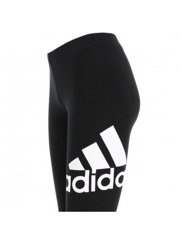 Legging big logo blanc noir fille - Adidas