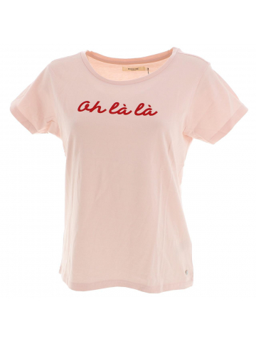 T-shirt ohlala perlaw rose femme - Deeluxe