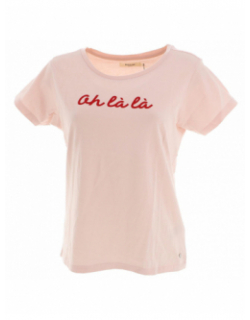 T-shirt ohlala perlaw rose femme - Deeluxe