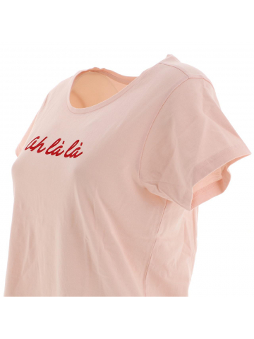 T-shirt ohlala perlaw rose femme - Deeluxe