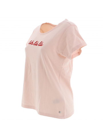 T-shirt ohlala perlaw rose femme - Deeluxe