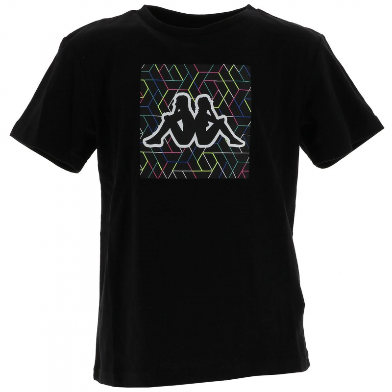 T-shirt saco noir garçon - Kappa